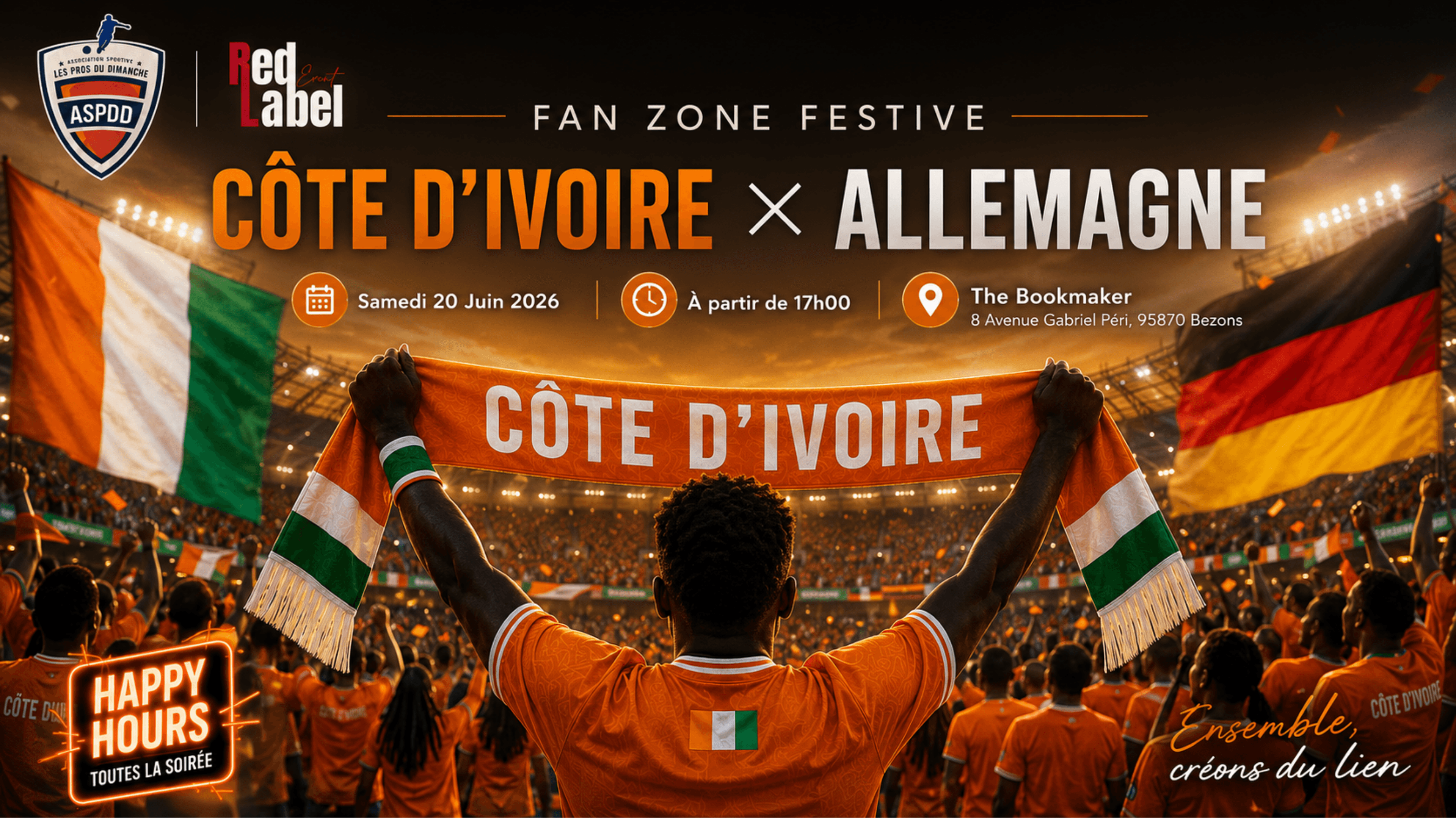 Fan Zone ASPDD Côte d’Ivoire Allemagne
